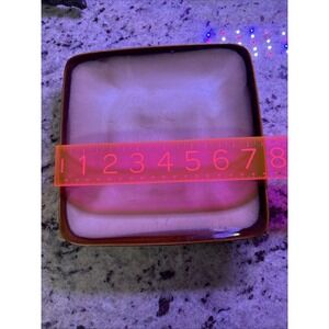 SANGO NOVA BROWN SQUARE SALAD PLATE 7 5/8" 4933